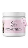 Annimally Maulbutter Pferd 150 ml - Maulpflege mit Kakaobutter, Ringelblumenöl, Sheabutter und Bienenwachs - Kakaobutter Geschmack für mehr...