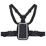 Maclean MC-446 Handy Brustgurthalter Brustgurt Halterung Träger Holster Sport Halterung Sportgurt für Smartphones Handyhalter Universal max....