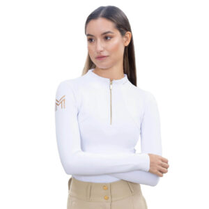 Maximilian Equestrian Base Layer Damen Winter Long Sleeve Funktionsshirt M White