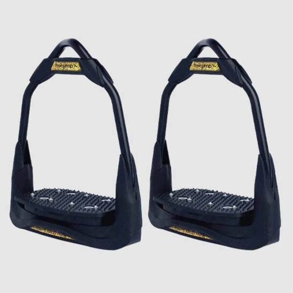 Freejump Steigbügel Stirrups AirS Full Black 0-30 Gold