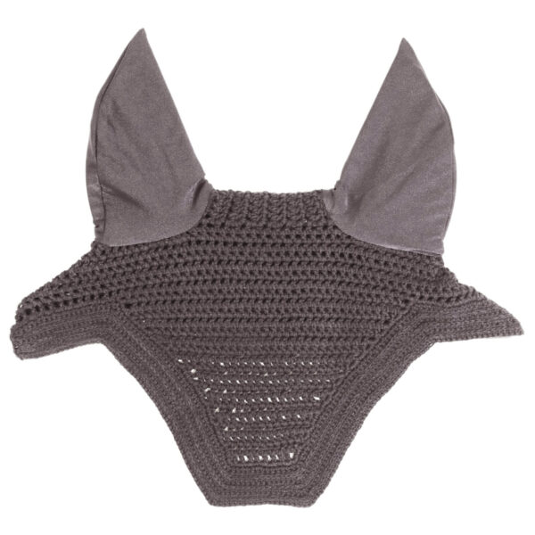 Kentucky Horsewear Fliegenmütze Fly veil Wellington Fliegenhaube Fliegenohren Full Grey