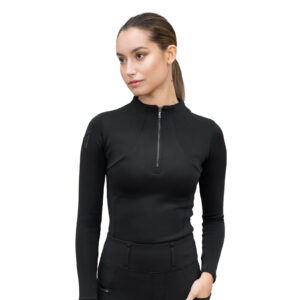 Maximilian Equestrian Base Layer Damen Winter Long Sleeve Funktionsshirt L Black