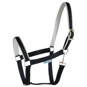 Bucas Nylonhalfter Dublin Halfter Pony Black/Silver