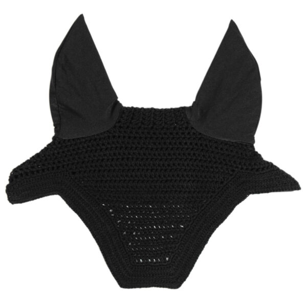 Kentucky Horsewear Fliegenmütze Fly veil Wellington Fliegenhaube Fliegenohren Pony Black