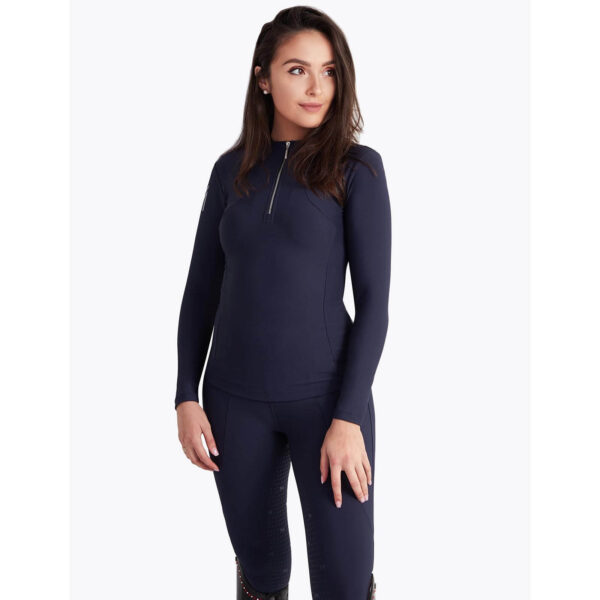 Maximilian Equestrian Base Layer Damen Long Sleeve Funktionsshirt L Navy