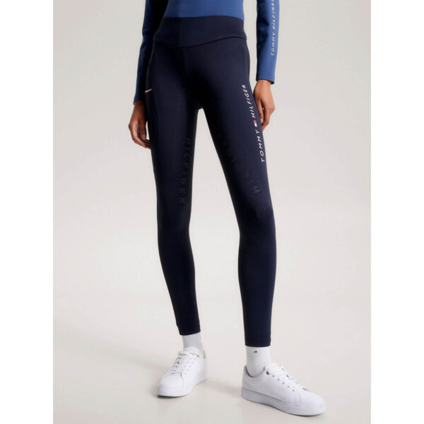 Tommy Hilfiger Equestrian Winterreitleggings Full-Grip Damen ELMIRA Winter HW 2024 Vollbesatz Leggings S Desert Sky