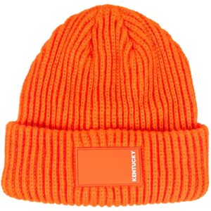 Kentucky Horsewear Mütze Unisex Beanie mit gummiertem Logo Onesize Orange