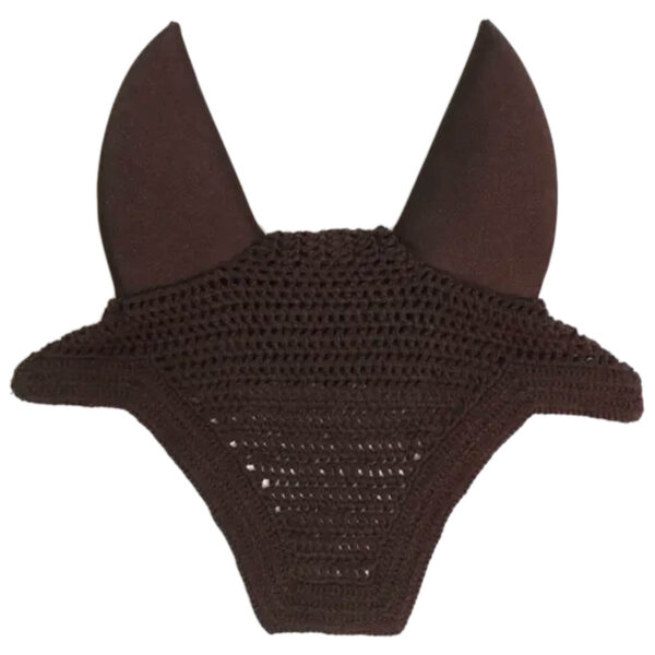 Kentucky Horsewear Fliegenmütze Fly veil Wellington Fliegenhaube Fliegenohren Full Brown