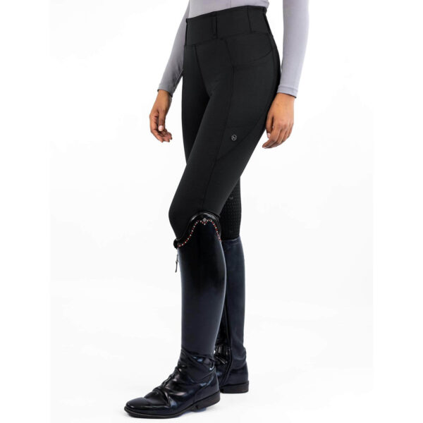 Maximilian Equestrian Reitleggings Damen Knee-Grip Studio Damenreitleggings L Black