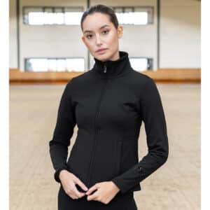 Maximilian Equestrian Fleecejacke Damen Fleeced Vera Übergangsjacke XS Black