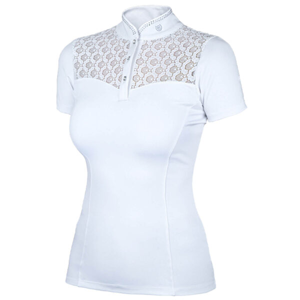 Equestrian Stockholm Turniershirt Damen Crystal Champion White FS 2024 Damenturniershirt XS