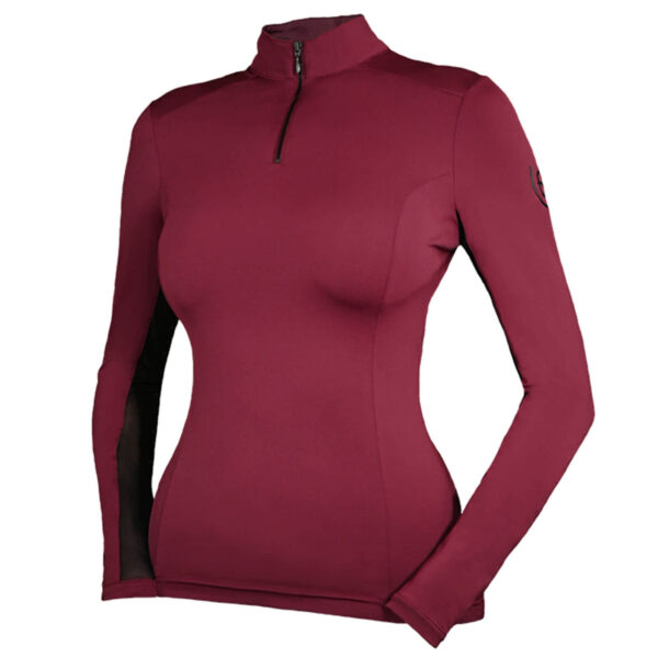 Equestrian Stockholm Baselayer Damen Air Breeze Bordeaux Longsleeve XS