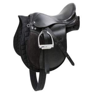 KERBL Sattelset Pony Schwarz