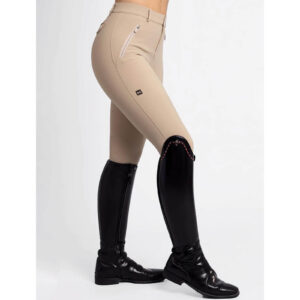 Maximilian Equestrian Reithose Damen Full-Grip Geo Damenreithose Vollbesatzreithose XS Beige