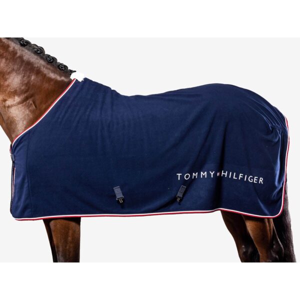 Tommy Hilfiger Equestrian Abschwitzdecke TH Genesis Fleece Rug Fleecedecke FS 2024 145 cm Desert Sky