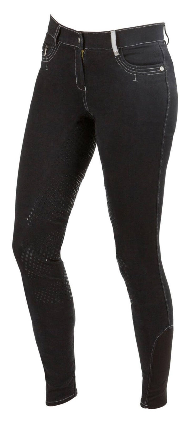 Covalliero Reithose Damen Full-Grip BasicPlus Damenreithose Vollbesatz 34 Black