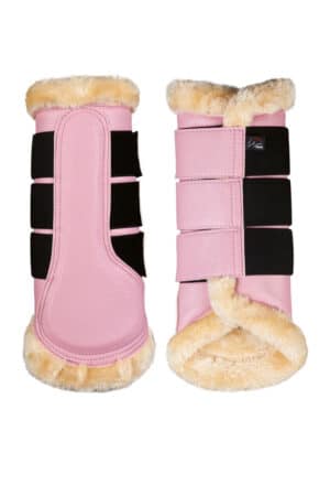 HKM Gamaschen Comfort Premium Fur Dressurgamaschen M Rosa