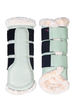 HKM Gamaschen Comfort Premium Fur Dressurgamaschen XL Hellgrün