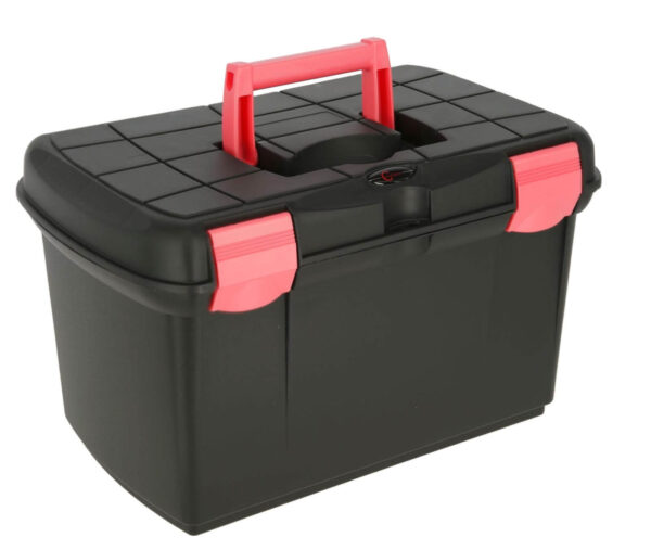 Covalliero Putzbox Arrezzo Putzkiste Schwarz/Fuchsia