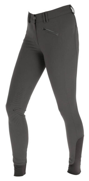 Covalliero Reithose Kinder Knie-Grip Bali Kinderreithose Kniebesatz 158 Grey