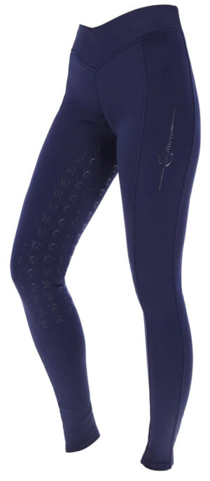 Covalliero Reitleggins Damen Full-Grip ClassicStar Damenreitleggins Vollbesatz 42/44 Navy