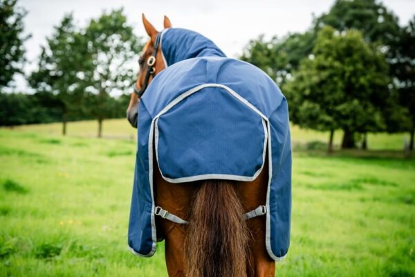 Horseware Ireland Outdoordecke 100g Amigo Ripstop 900 Orig Weidedecke 155 (6&apos;9) Navy/Titanium Grey