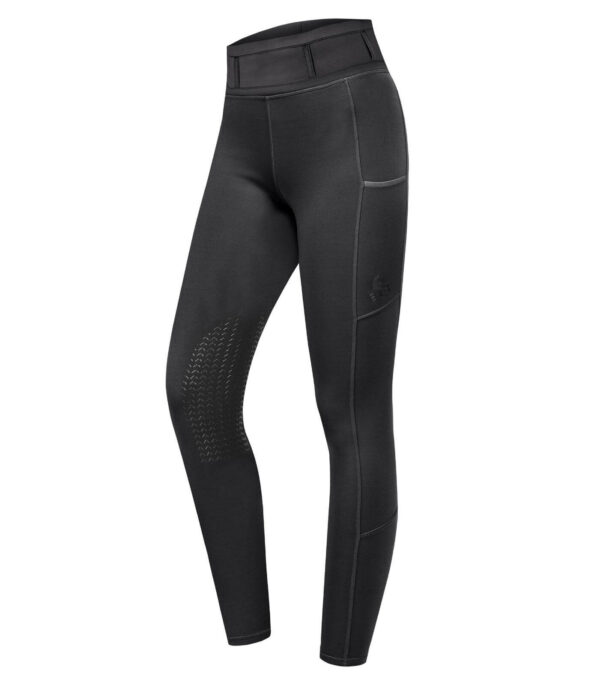 E.L.T Reitleggings Ella Knie Silikon D42 Schwarz