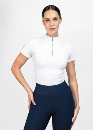 Maximilian Equestrian Funktionsshirt kurzarm Frame Short Sleeve Base Layer M White