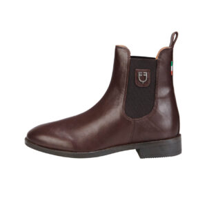 Equestro Stiefelette Unisex Leder Stallschuh 44 Dark Brown