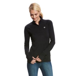 Ariat Baselayer Damen Lowell 2.0 1/4 Zip XL Black