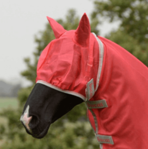 Bucas Fliegenmaske Freedom Fly Mask Fliegenhaube Insektenschutz 145/L Grenadine