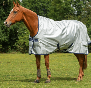 Bucas Outdoordecke 300g Power Turnout Extra High Neck 135 Silver