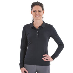 BUSSE Polo-Shirt Damen Deloran Tech H/W 2022 M Schwarz