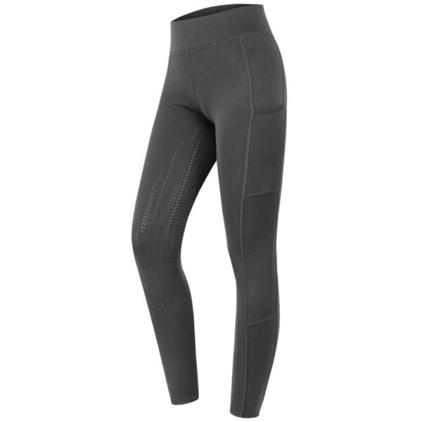 E.L.T Reitleggings Damen Full-Grip Ella Glam Damenreitleggings 44 Asphalt