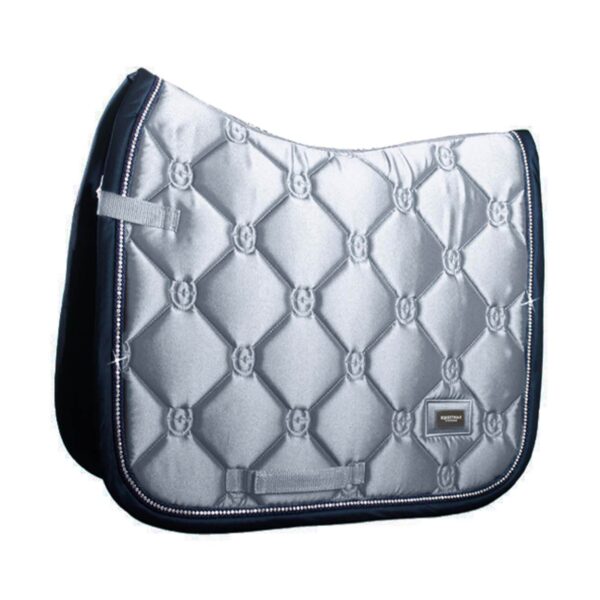 Equestrian Stockholm Dressurschabracke Crystal Grey FS22 Sattelunterlage Cob