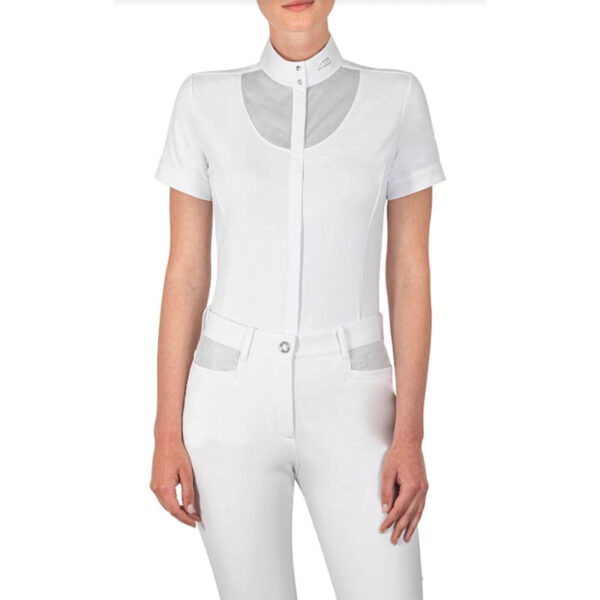 Equiline Turniershirt Damen Golerg FS 2022 Kurzarm 42 White