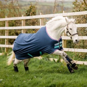 Horseware Ireland Outdoordecke 200g Amigo Hero 900 Pony Medium 160 (5&apos;3) Dark Blue/ Capri Raspberry