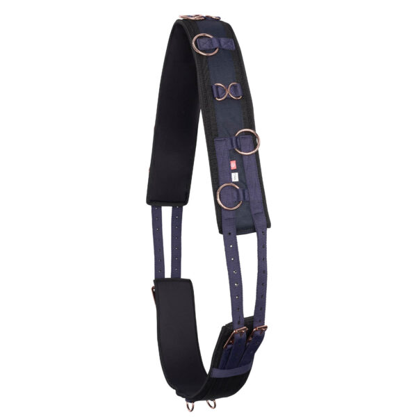 Imperial Riding Longiergurt Nylon IRHDeluxe Extra Classic Cob Navy