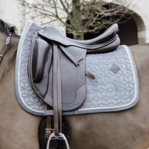 Kentucky Horsewear Dressurschabracke Basic Velvet Full Grau