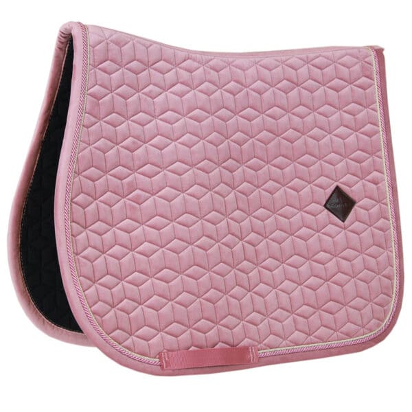 Kentucky Horsewear Springschabracke Velvet Samtschabracke Sattelunterlage Cob Rosa