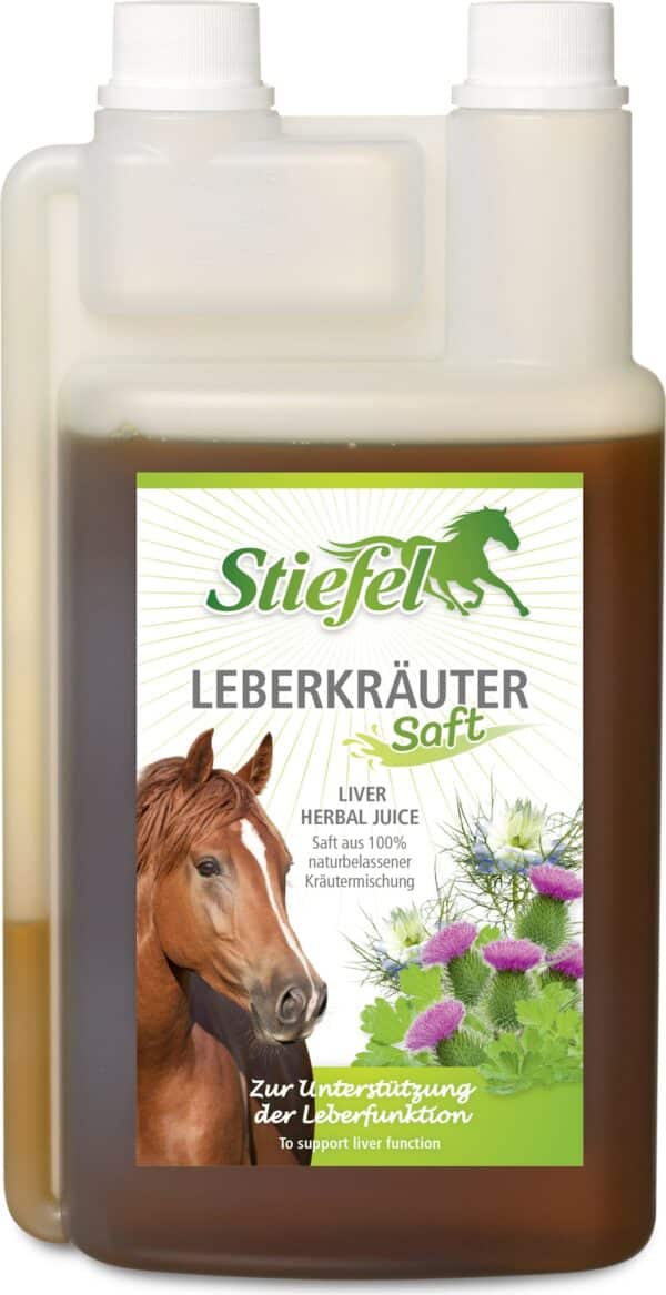 Stiefel Leberkräutersaft Pferd Nahrungsergänzung Leber