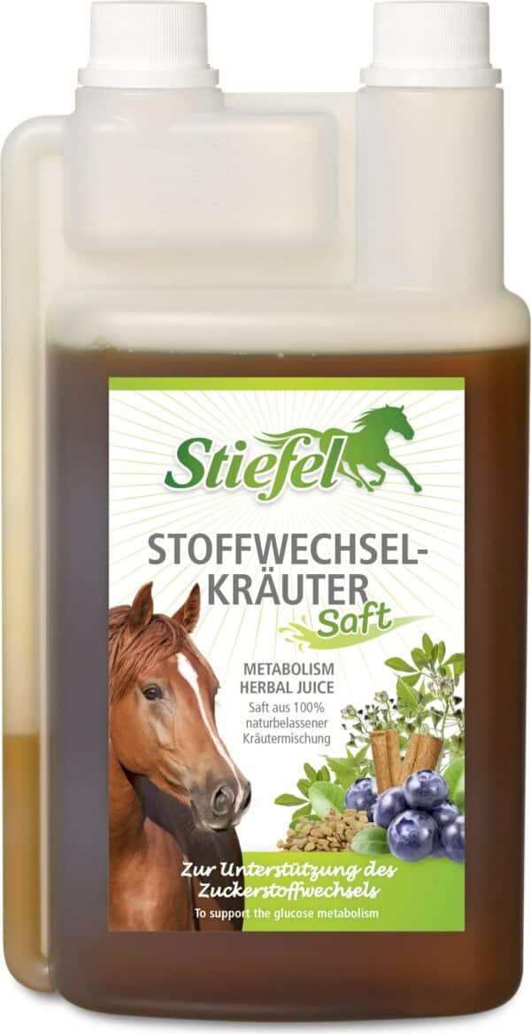 Stiefel Stoffwechselkräutersaft Pferd Nahrungsergänzung Stoffwechsel