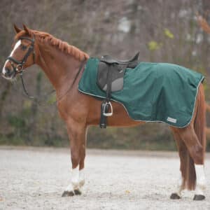 Waldhausen Ausreitdecke Comfort Regendecke mit Sattelausschnitt Pony Tannengrün